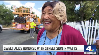 Sweet Alice honored with street named after her in Watts