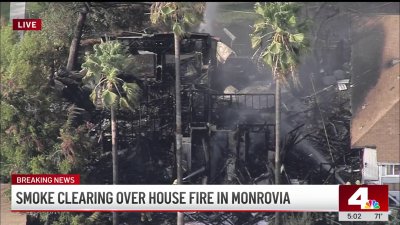 Monrovia house appears to be total loss after explosion