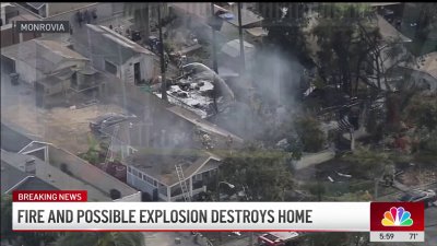 Monrovia neighbor describes possible explosion of house