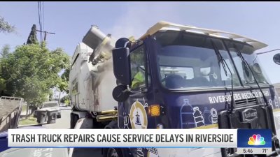 Riverside residents irate with trash trucks' delays