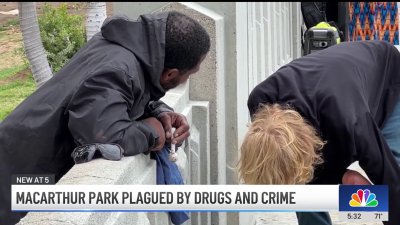 MacArthur Park in Los Angeles grapples with drugs, crime