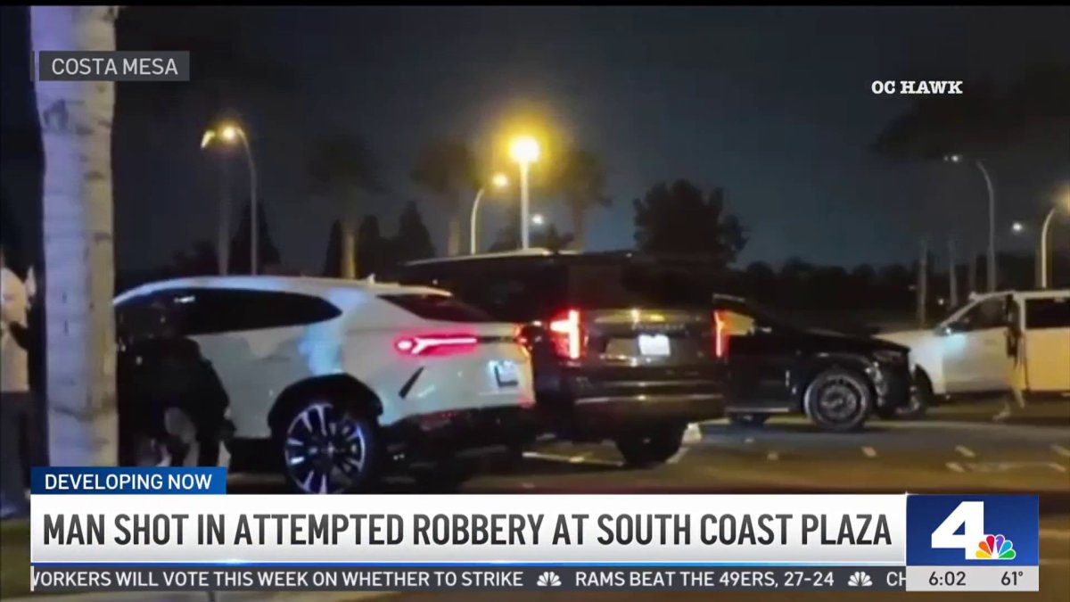 Man shot in attempted robbery at South Coast Plaza – NBC Los Angeles