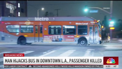 Man hijacks bus in downtown LA, passenger killed