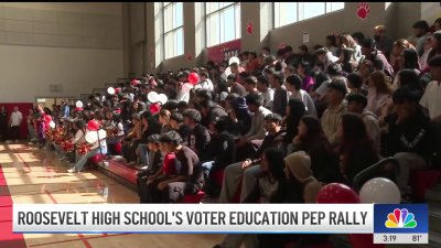 Roosevelt High School's Voter Education Pep Rally