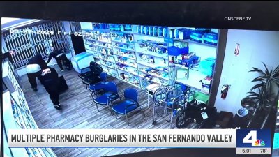 Four pharmacies targeted by burglars in San Fernando Valley