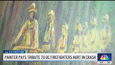 Painter pays tribute to OCFA firefighters hurt in crash