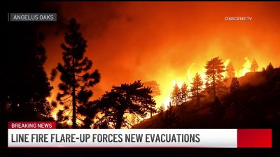 Line Fire flare up prompts new evacuation orders