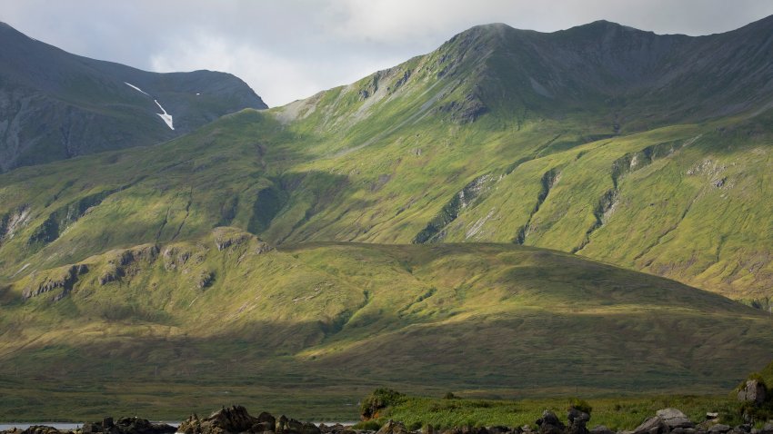 This 2017 image provided by the U.S. Fish & Wildlife Service shows the island of Attu in Alaska, one of the uninhabited islands where the U.S. Fish and Wildlife Service aims to study the potential for rat eradication efforts.