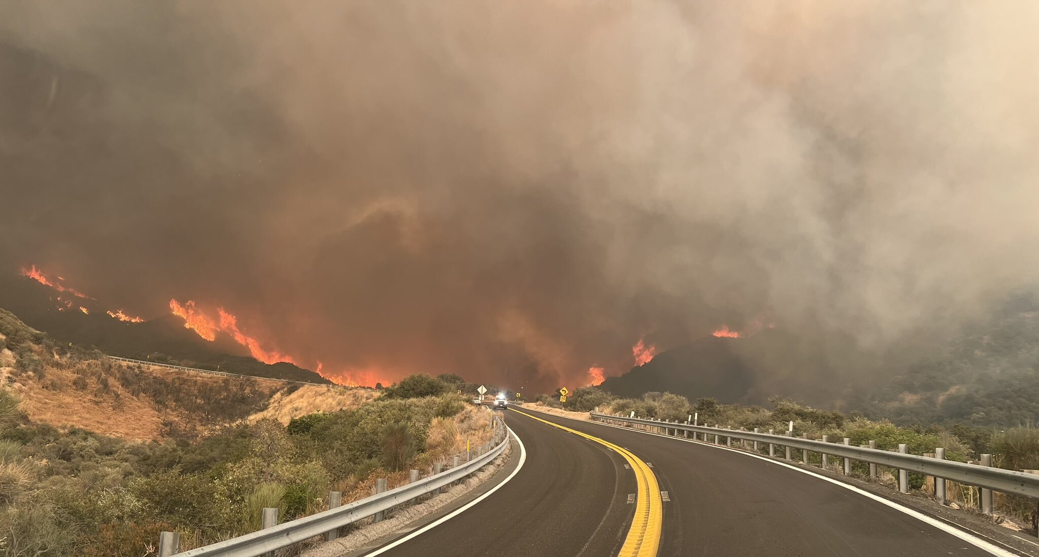 Line Fire in Highland grows amid - Caltrans Line Fire