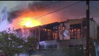 A fire caused major damage to 4 apartment buildings in Chinatown near Downtown LA on Friday, September 13, 2024.