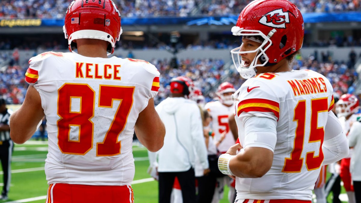 Patrick Mahomes and Travis Kelce help Chiefs rally for 17-10 win over  Chargers – NBC Los Angeles