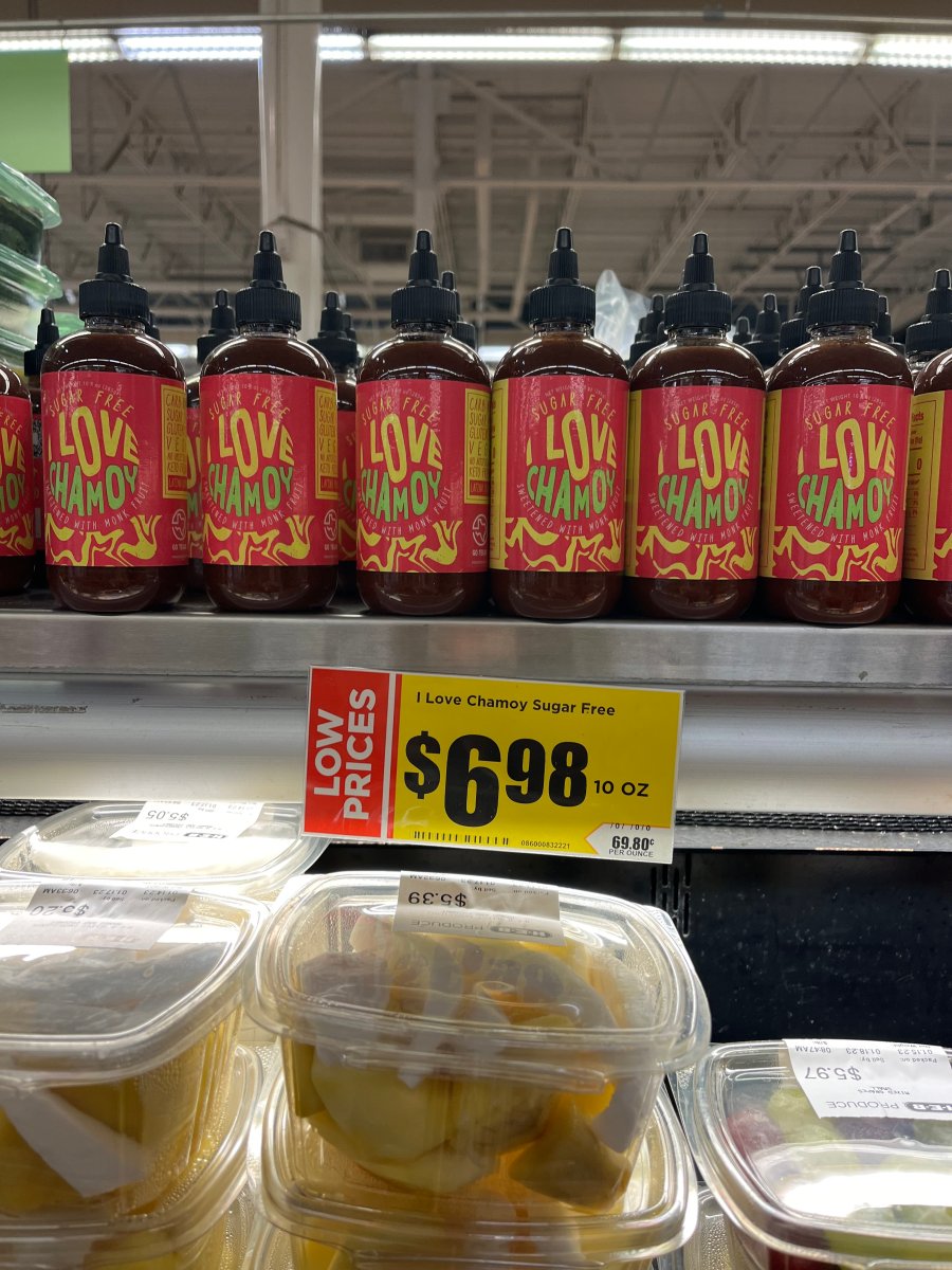 Bottles of I Love Chamoy