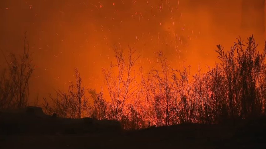 The Bridge Fire has consumed more than 50,000 acres in the Angeles National Forest as of Saturday, Sept. 14, 2024.