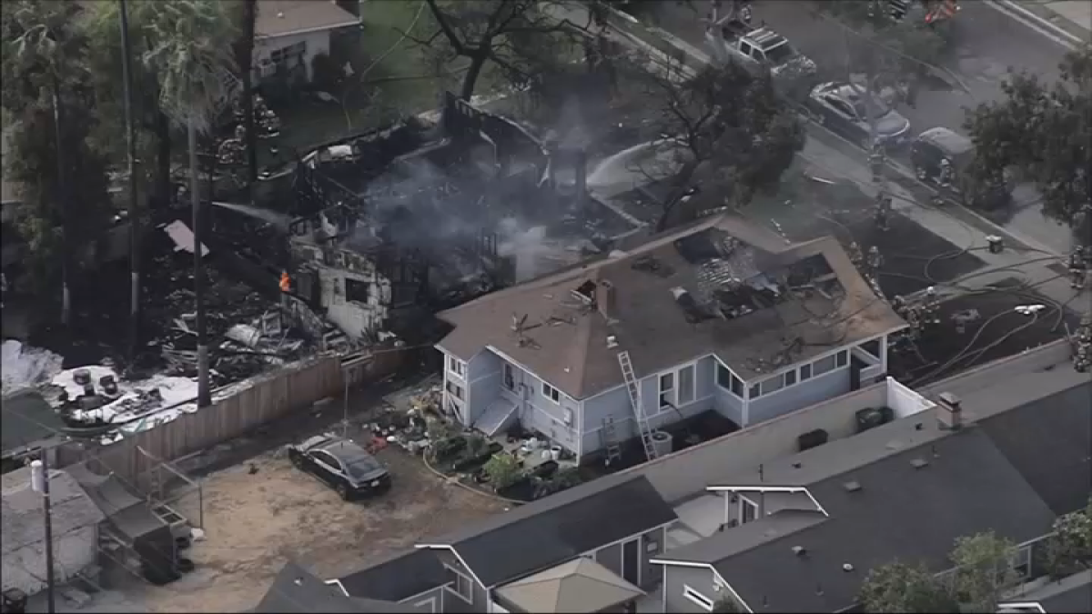 Monrovia Home Destroyed in Suspected Explosion