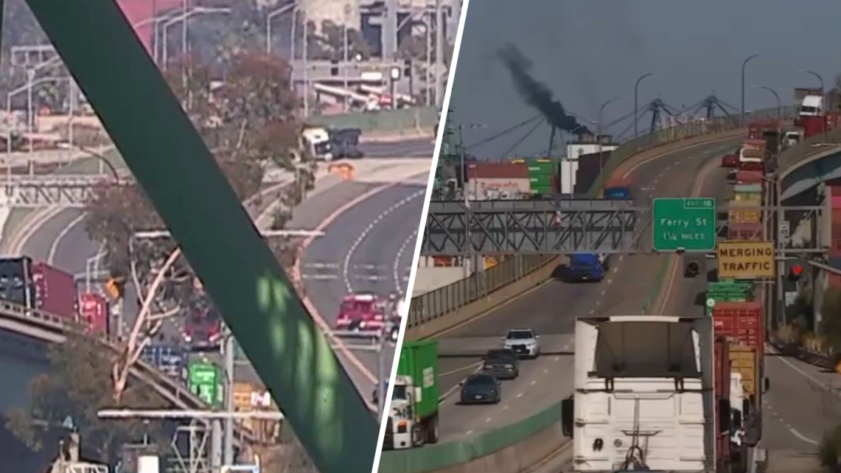 Lithium-ion batteries catch fire in Vincent Thomas Bridge crash – NBC Los Angeles