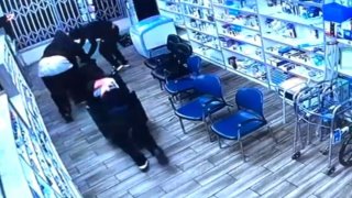 A San Fernando Valley pharmacies is burglarized Friday Sept. 27, 2024.