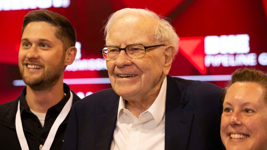 Warren Buffett walks the floor and meets with Berkshire Hathaway shareholders ahead of their annual meeting in Omaha, Nebraska on May 3rd, 2024. 