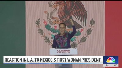 Mexicans in Los Angeles react to first woman president in Mexico