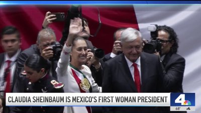 Claudia Sheinbaum takes office as Mexico's first woman president