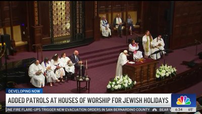 Added patrols at houses of worship for Jewish holidays