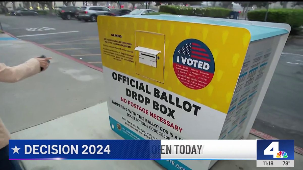 Ballot Drop Boxes Are Open In La County Nbc Los Angeles