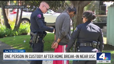 Man in custody for possibly breaking into USC students' home