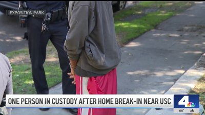 One in custody after break-in near USC