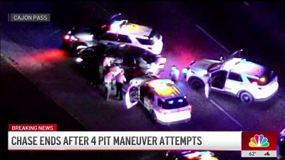 Chase ends after several PIT maneuvers near Lake Arrowhead