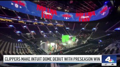 LA Clippers hosts first home game at Intuit Dome