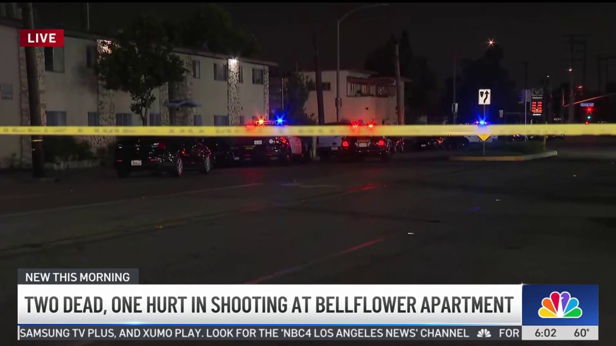 2 dead, 1 hurt in Bellflower shooting apartment – NBC Los Angeles