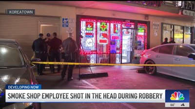 Smoke shop employee shot in the face during robbery in Koreatown