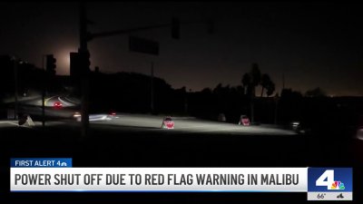 Power shut off in some areas due to red flag warning from Santa Ana winds