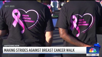 Commerce turns pink for breast cancer walk