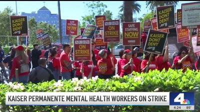 Kaiser Permanente mental health workers go on strike