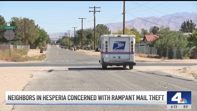 Hesperia residents concerned with increasing mail theft