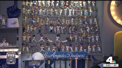 Look inside ‘Blue Shrine' set up at die-hard Dodger fan's home