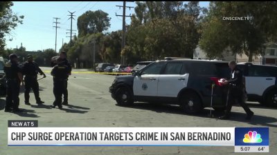 CHP surge operation targets crime in San Bernardino