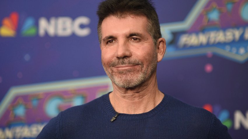 Simon Cowell arrives at a taping of “America’s Got Talent: Fantasy League” season one on Wednesday, Nov. 15, 2023, in Los Angeles.