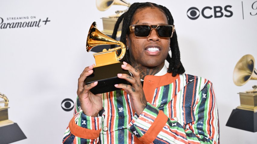 Lil Durk at the 66th Annual GRAMMY Awards held at Crypto.com Arena on February 4, 2024 in Los Angeles, California. (Photo by Michael Buckner/Billboard via Getty Images)