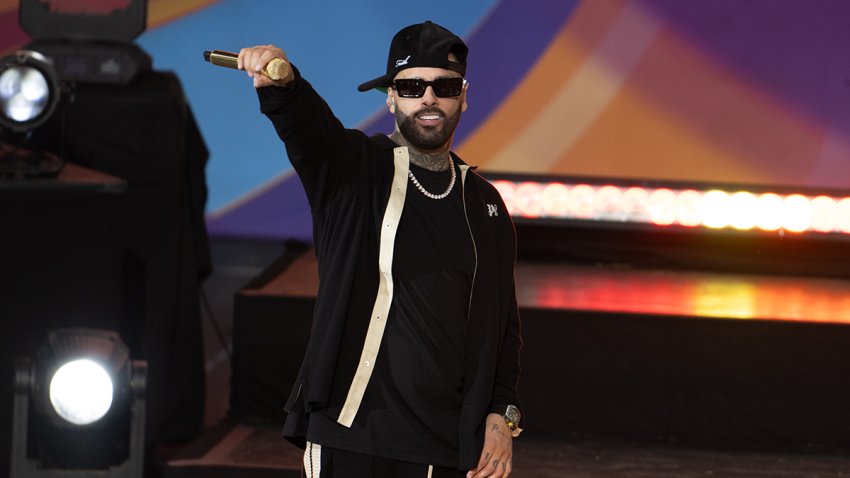 Nicky Jam performs on ABC's "Good Morning America" on Aug. 9, 2024, in New York City.