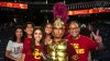 USC's drum major Sam Perez marches to the top