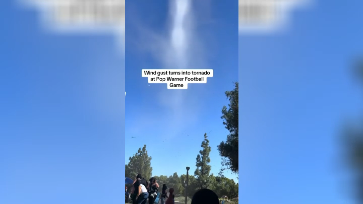 Dust devil spotted twisting up in Rancho Cucamonga sky – NBC Los Angeles