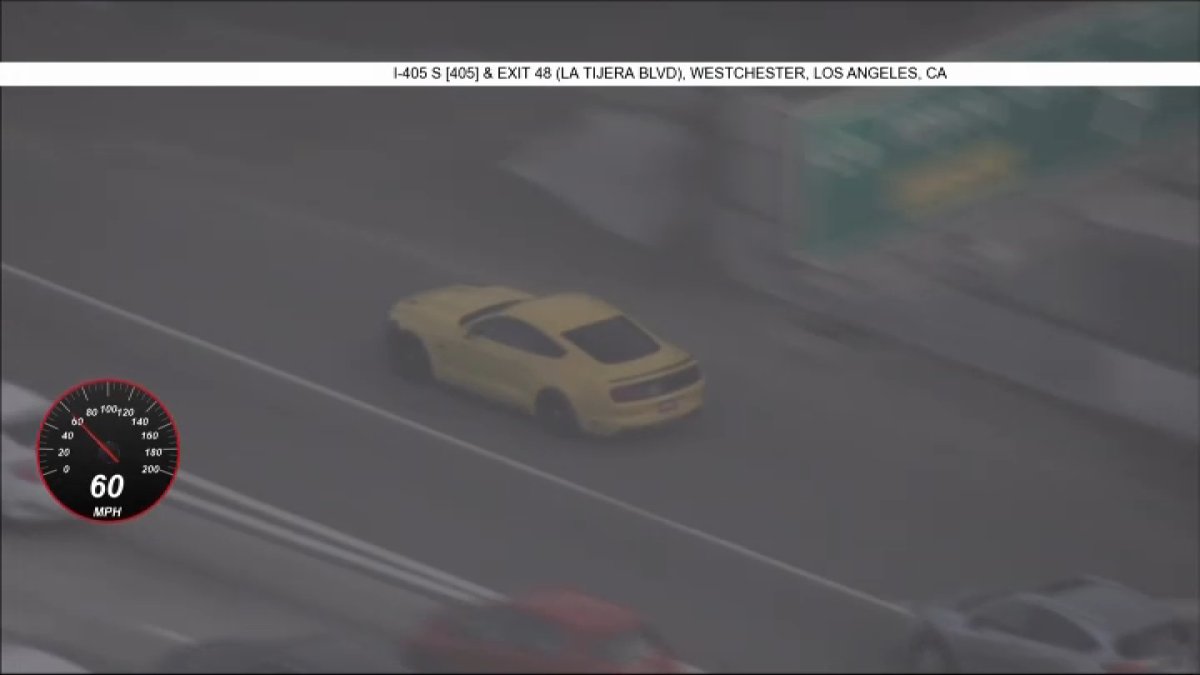Two in custody after high-speed pursuit of a Mustang in LA County – NBC ...
