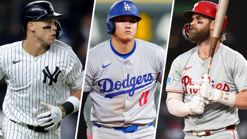 Aaron Judge, Shohei Ohtani and Bryce Harper