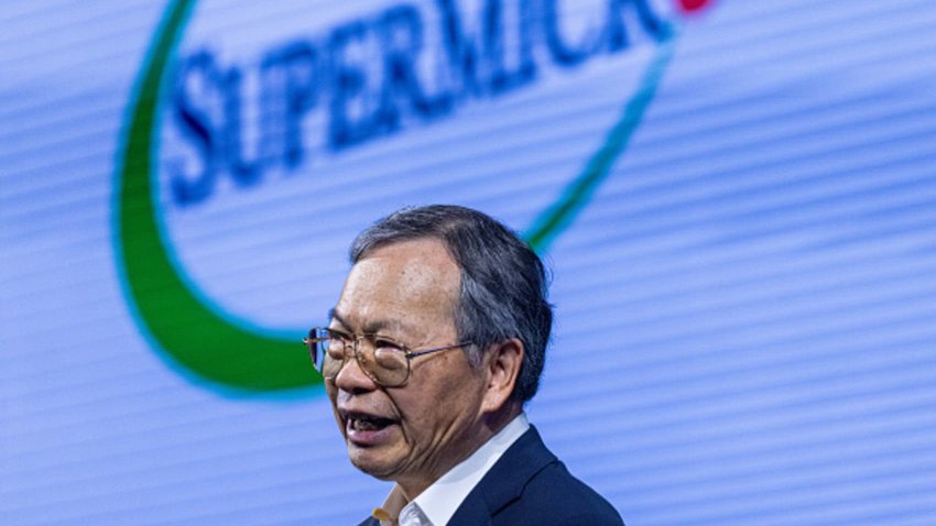 Charles Liang, chief executive officer of Super Micro Computer Inc., during the Computex conference in Taipei, Taiwan, on Wednesday, June 5, 2024. The trade show runs through June 7. 