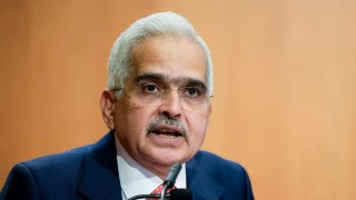 Shaktikanta Das, governor of the Reserve Bank of India (RBI), during an event at the Peterson Institute of Economics (PIIE) during the annual meetings of the International Monetary Fund (IMF) and World Bank in Washington, DC, US, on Friday, Oct. 25, 2024.