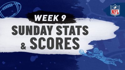 Stats and scores from NFL Week 9