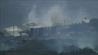 Brush fire breaks out in Malibu with strong winds