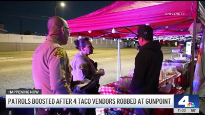 Patrols boosted after 4 taco vendors robbed at gunpoint in South Bay