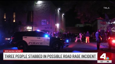 Three people hospitalized after being stabbed in Glendale